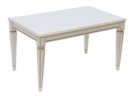 Стол журнальный Мебелик Васко В 81 белый ясень/золото