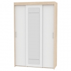 Шкаф-купе Аларти T-3-230х145х60-MДСС-Белый-8