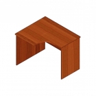 Стол компьютерный угловой Альтерна Р.РС-10 левый орех Аликанте