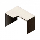 Стол компьютерный угловой Альтерна Р.РС-12 левый Венге/Дуб молочный