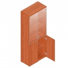 Шкаф для документов со стеклом Альтерна Р.Ш-2СБ вишня Оксфорд