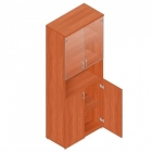 Шкаф для документов с тонированными стеклами Альтерна Р.Ш-4СТ бук Бавария