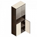 Шкаф для документов с тонированными стеклами Альтерна Р.Ш-4СТ Венге