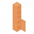 Шкаф для документов узкий с тонированными стеклами Альтерна Р.П-4СТ вишня Оксфорд