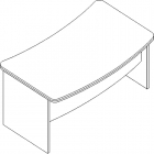 Стол для руководителя Альтерна Л.Р-18 Орех