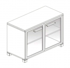 Шкаф для документов Альтерна Л.Ш-2С Орех