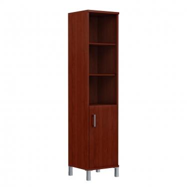 Стеллаж с дверью ДСП Skyland В431.2 L Бургунди