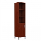 Стеллаж с дверью ДСП Skyland В431.2 R Бургунди