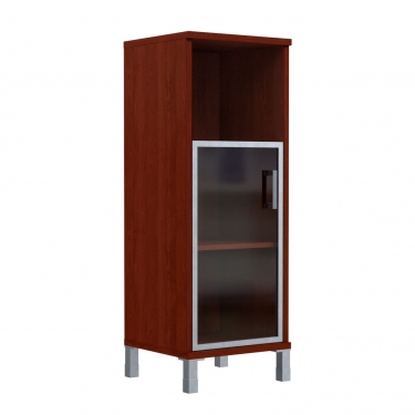 Стеллаж со стеклом в раме Skyland В421.4 R Бургунди