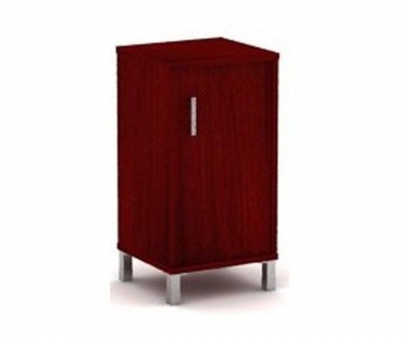 Стеллаж с дверью ДСП Skyland В411.2 L Бургунди