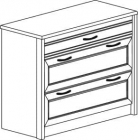 Комод с 3-мя ящиками Яна Флоренция 672 Дуб гарвард