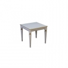 Стол журнальный Мебелик Васко В 82 Белый ясень Золото