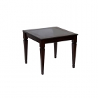 Стол журнальный Мебелик Васко В 82С Темно-коричневый Патина