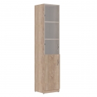 Шкаф колонка левая комбинированная Skyland SR-5U.2 L Дуб Сонома Светлый