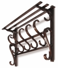 Вешалка настенная Мебелик В 7Н Тёмно-коричневый