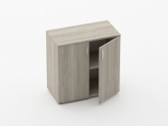 Шкаф низкий закрытый Персона Грата Glassy 6.08.131 Дуб сантана светлый