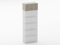 Антресоль широкая Персона Грата Glassy 6.04.131 Дуб сантана светлый