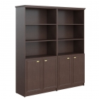 Шкаф высокий 2-х секционный с малыми дверьми Skyland RHC 180.5 Венге