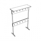 Вешалка напольная Альтерна двухсторонняя АЛц.ВДМ-24