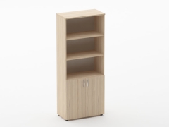 Шкаф высокий полуоткрытый Персона Грата Glassy 6.19.121 Венге