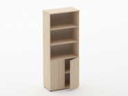 Шкаф высокий полуоткрытый Персона Грата Glassy 6.19.121 Орех