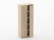 Шкаф высокий закрытый Персона Грата Glassy 6.19.131 Бук светлый