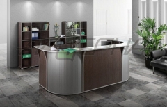 Стойка ресепшн Альтерна Менеджер комплект 1 Ясень Шимо темный