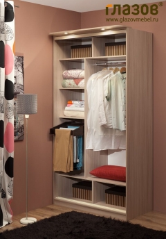 Шкаф-купе Глазовская МФ 3 Домашний Композиция Ясень Шимо