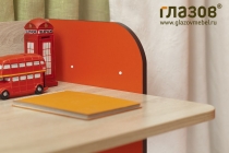 Мебель для детской Глазовская МФ Автобус композиция 1 Дуб Сонома/Красный