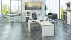 Комплект мебели для кабинета руководителя POINTEX Zion 06 Светлый дуб