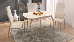 Стул Трия Комфорт Бежевый Аллигатор к/з 218