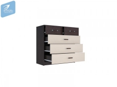 Комод Стиль Вега К-04 Венге/Дуб молочный