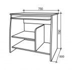 Компьютерный стол Мебельсон Кроха Дуб Млечный