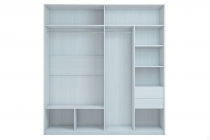 Шкаф-купе 2-х дверный с зеркалом Омскмебель Селеста Шк92 Ясень Анкор светлый