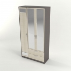 Шкаф 3-х створчатый Техномебель Венера с зеркалом_79577