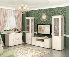 Комплект мебели для гостиной Витра Венеция 04 Сосна Астрид Ваниль