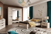 Комплект полок для четырехдверного шкафа 3 шт. Мебельград Соренто 02 Дуб бонифаций