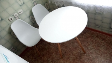 Стул для кухни Цвет мебели Eames SC-001 Белый