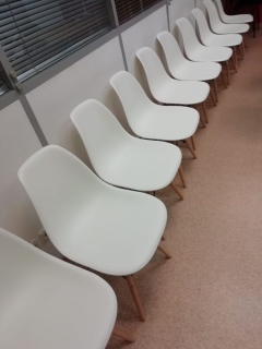 Стул для кухни Цвет мебели Eames SC-001 Белый