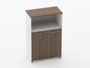 Шкаф 2 широкий закрытый с нишей Персона Грата Deka 10.12.111 Дуб Верцаска/Белый