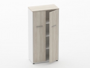 Шкаф 3 широкий закрытый, 2 двери Персона Грата Deka 10.16.141 Дуб Сантана светлый/Белый