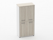 Шкаф 3 широкий закрытый, 2 двери Персона Грата Deka 10.16.141 Дуб Сантана светлый/Белый