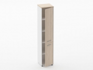 Шкаф 4 узкий закрытый Персона Грата Deka 10.19.15Пр Туя/Белый