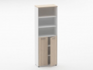 Шкаф 5 широкий верх открытый, низ закрытый Персона Грата Deka 10.23.131 Туя/Белый