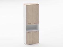 Шкаф 5 широкий закрытый, с нишей Персона Грата Deka 10.23.151 Туя/Белый