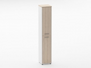 Шкаф 5 узкий закрытый Персона Грата Deka 10.23.16Л Туя/Белый