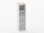 Шкаф 3 узкий 1 стеклянная дверь, с нишей Персона Грата Deka 10.16.16Л Туя/Белый