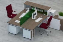 Мебель для персонала Персона Грата Deka 1 Дуб Верцаска