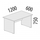 Стол рабочий Витра Альфа 63.19 Дуб кобург