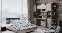 Набор детской мебели SMART мебель Пилигрим 03 Дуб каньон светлый/Серый